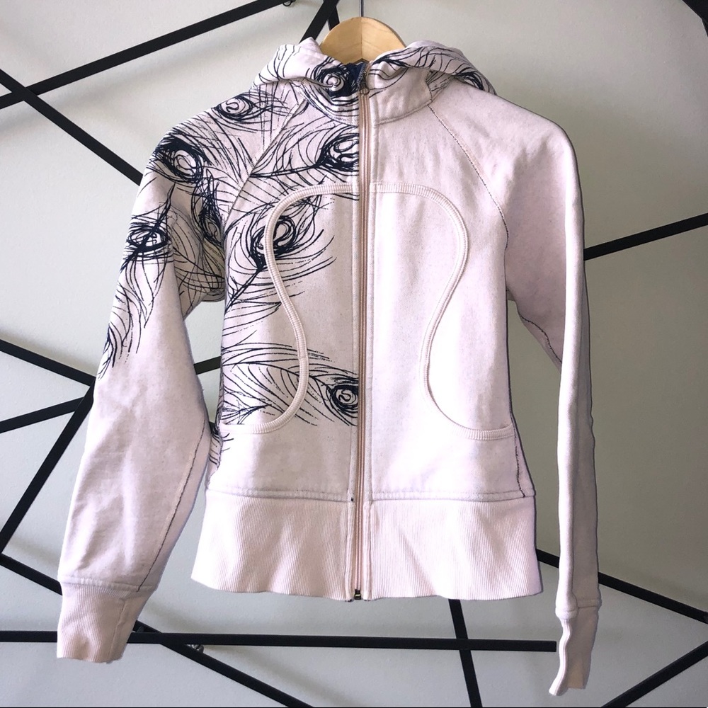 Rare Peacock Print Lululemon Scuba Sweater